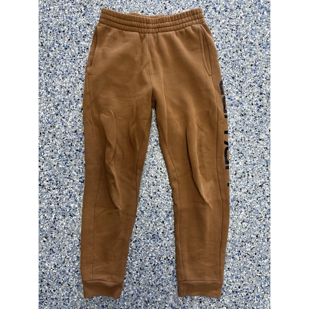 Carhartt' Logo Fleece Sweatpants In A Brown Wash Featuring Side Logo Size 10-12